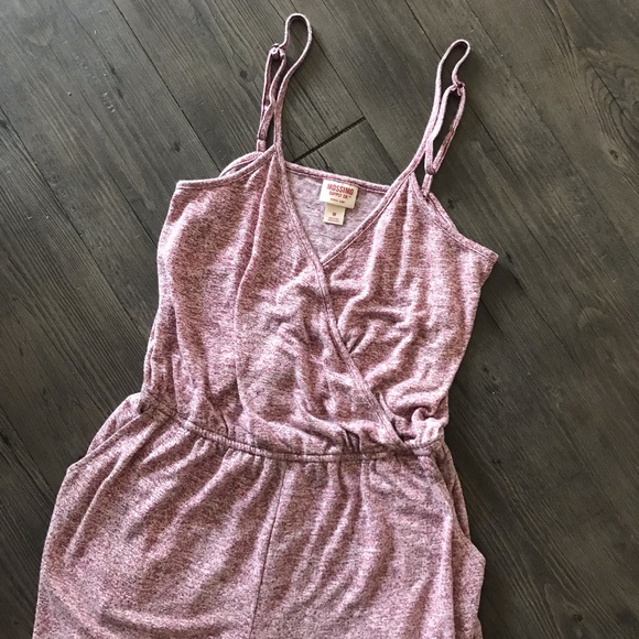 Mossimo Supply Co. Pants - Maroon Heathered Romper
